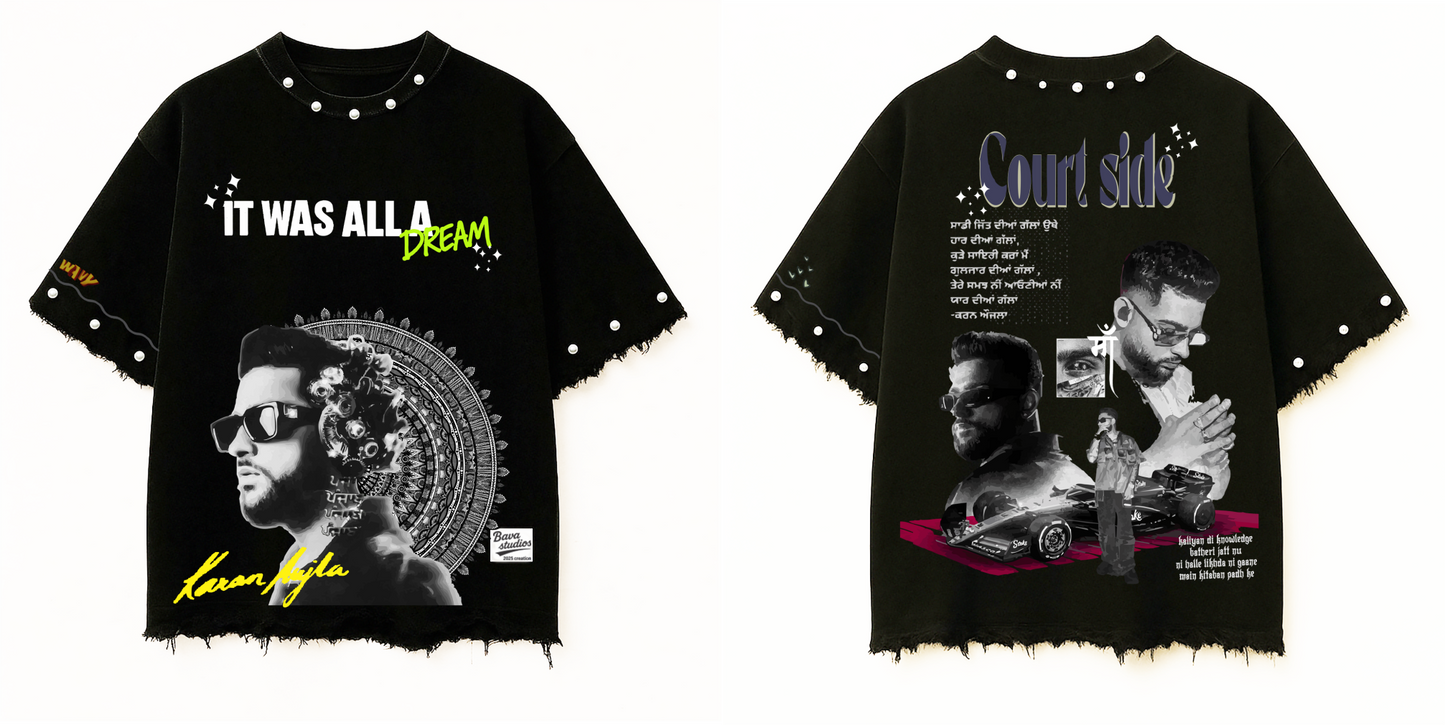 (PRE ORDER) - KARAN AUJLA OVERSIZE TSHIRT