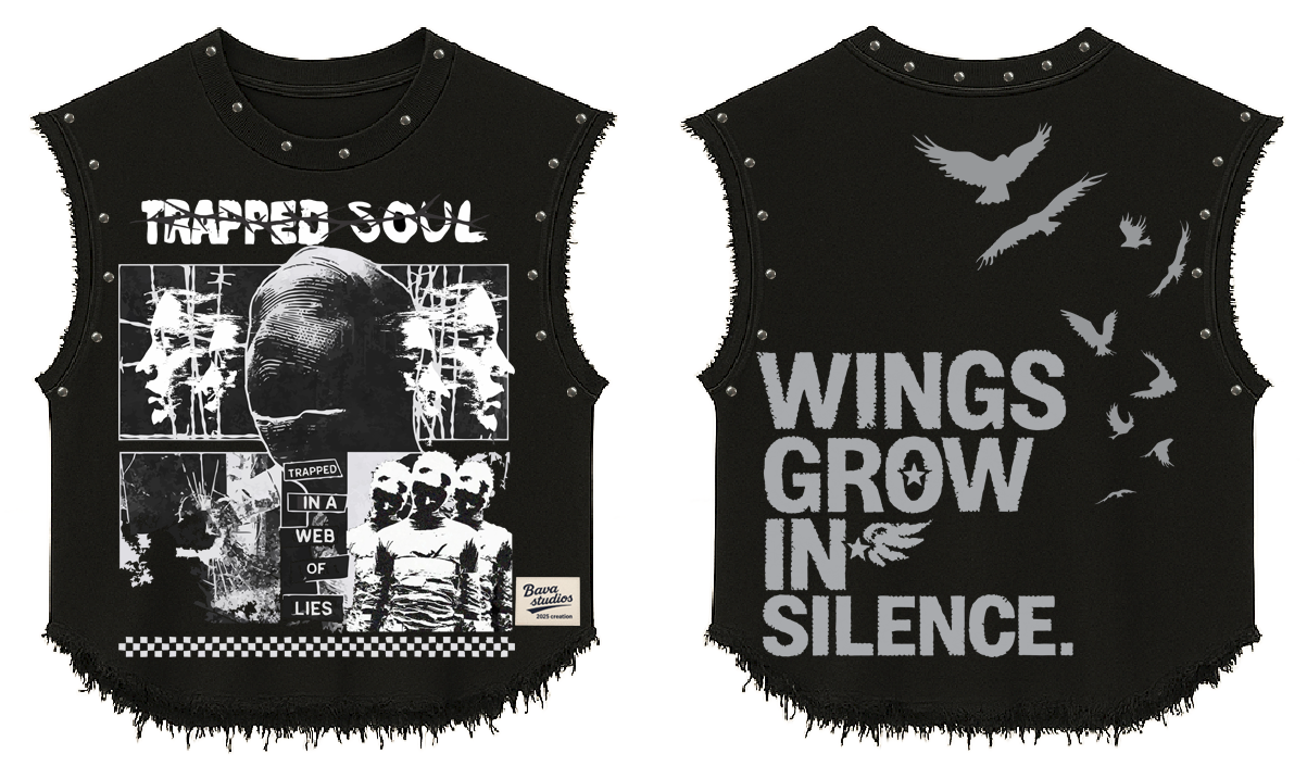 PRE ORDER - TRAPPED SOUL BLACK VEST