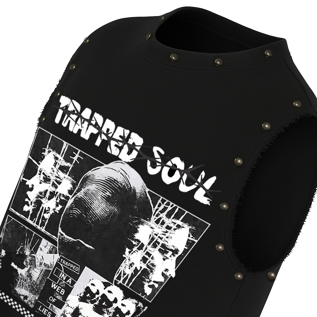 PRE ORDER - TRAPPED SOUL BLACK VEST