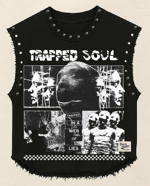 PRE ORDER - TRAPPED SOUL BLACK VEST