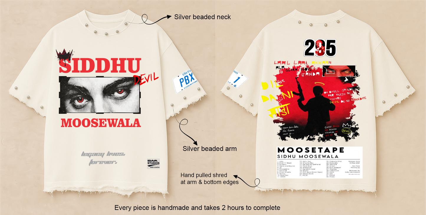 SIDHU MOOSEWALA OVERSIZE TSHIRT