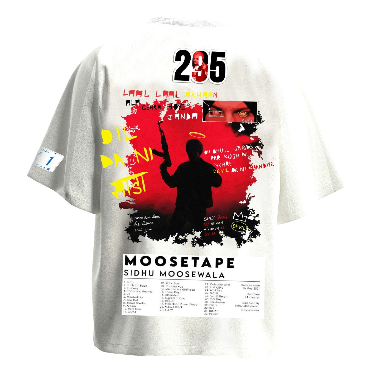 SIDHU MOOSEWALA OVERSIZE TSHIRT