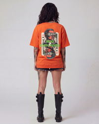BAD Employee Oversized Orange Unisex T-shirt