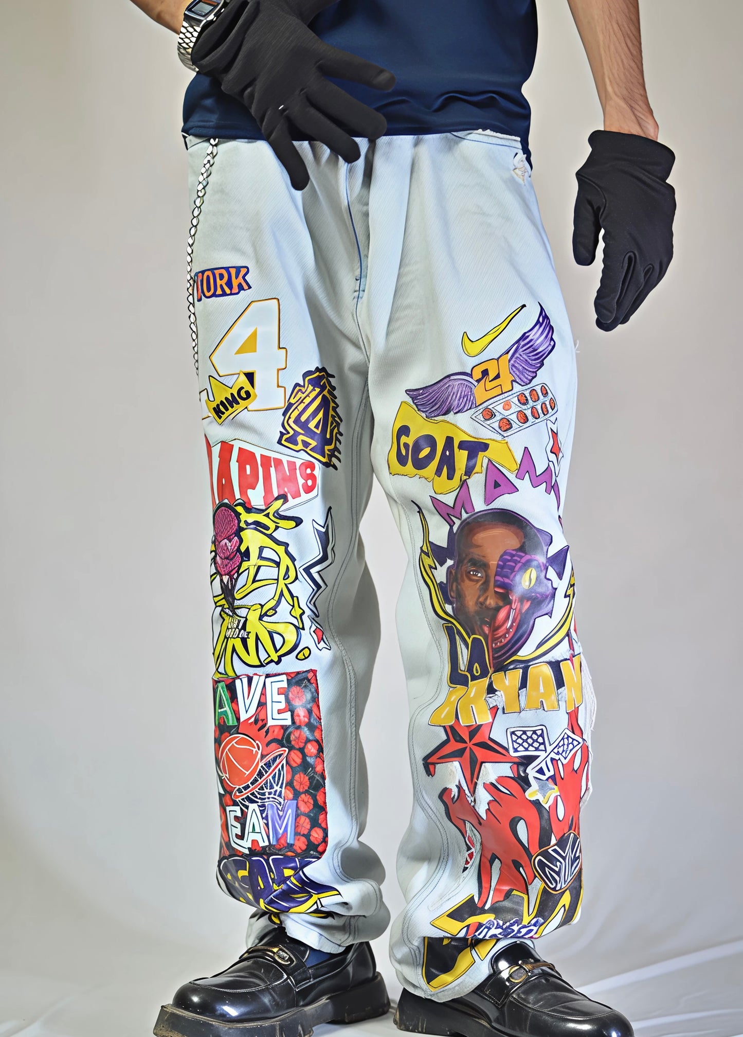 NBA CUSTOM DENIMS  – “LEGENDS NEVER DIE” (1 OF 1)