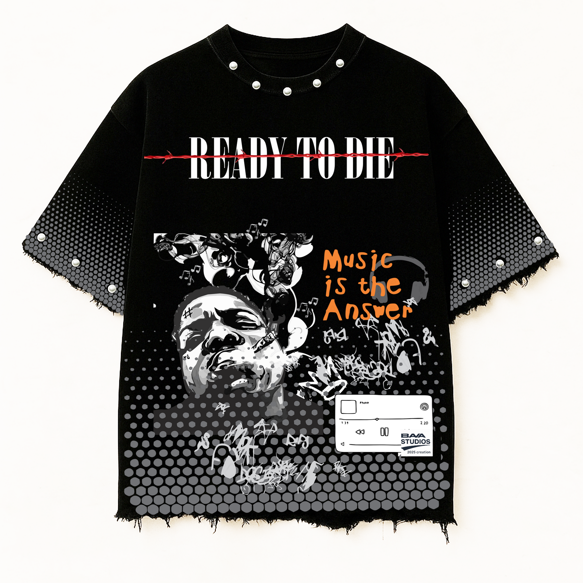NOTORIOUS B.I.G OVERSIZE UNISEX BLACK TSHIRT (BOXYFIT)