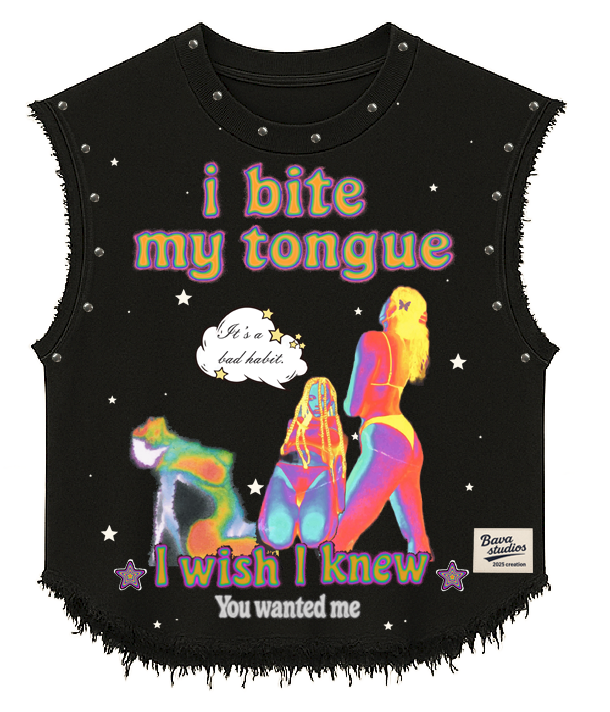 TOO HOT HANDLE UNISEX BLACK VEST (BOXYFIT)