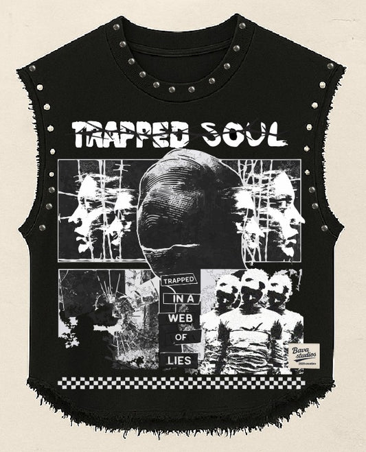 PRE ORDER - TRAPPED SOUL BLACK VEST